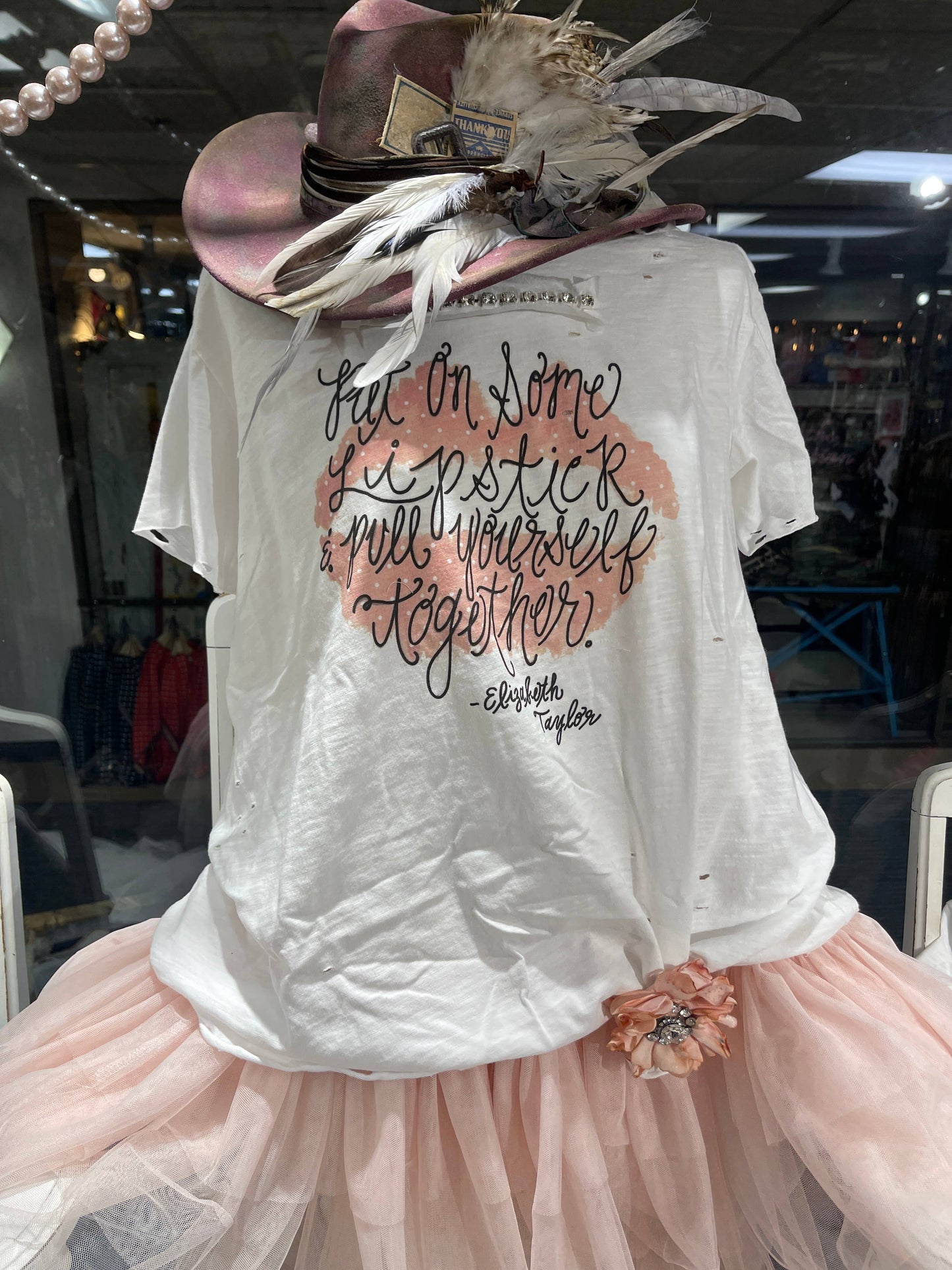 Lipstick Tattered Shirt: Sm
