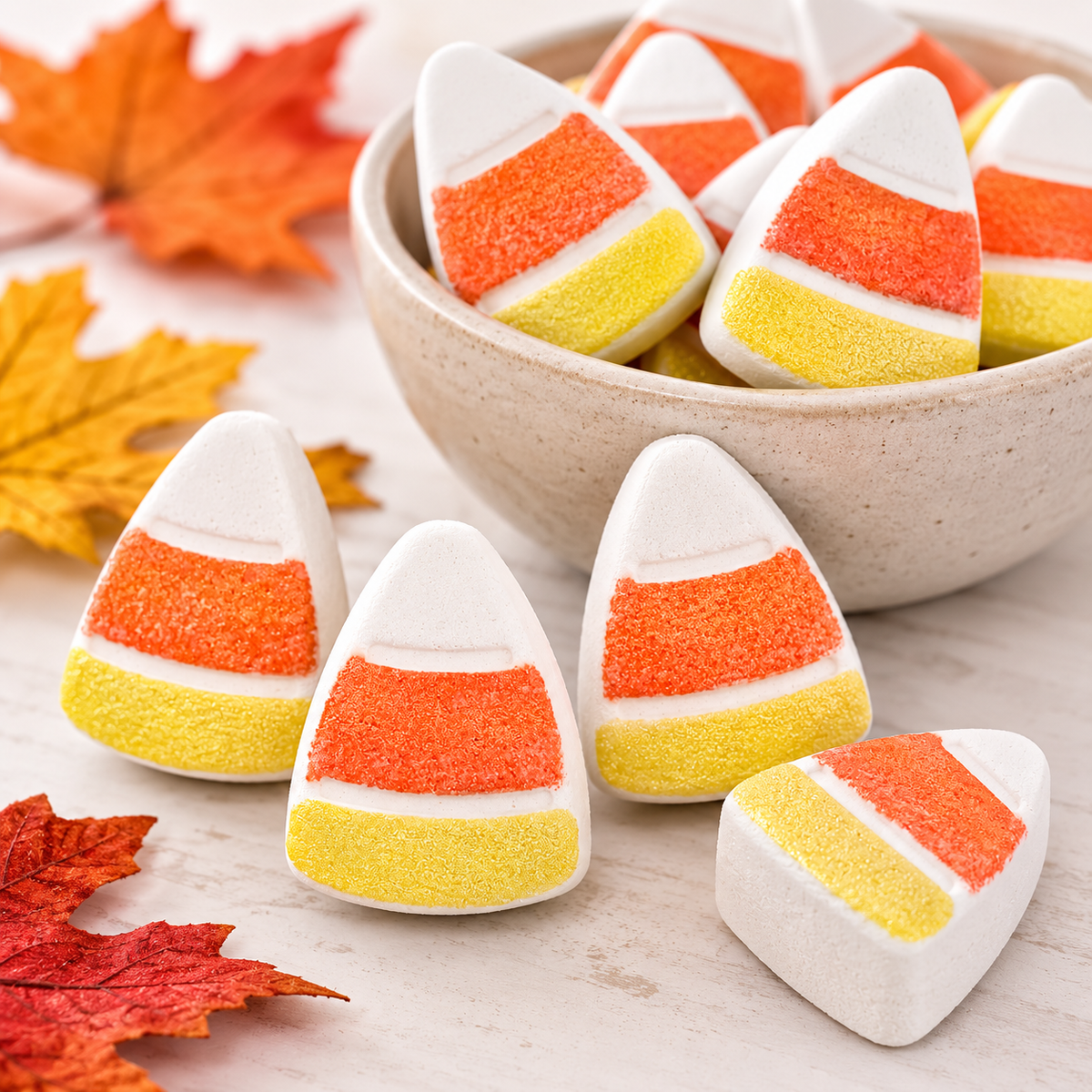 Candy Corn Bath Bombs