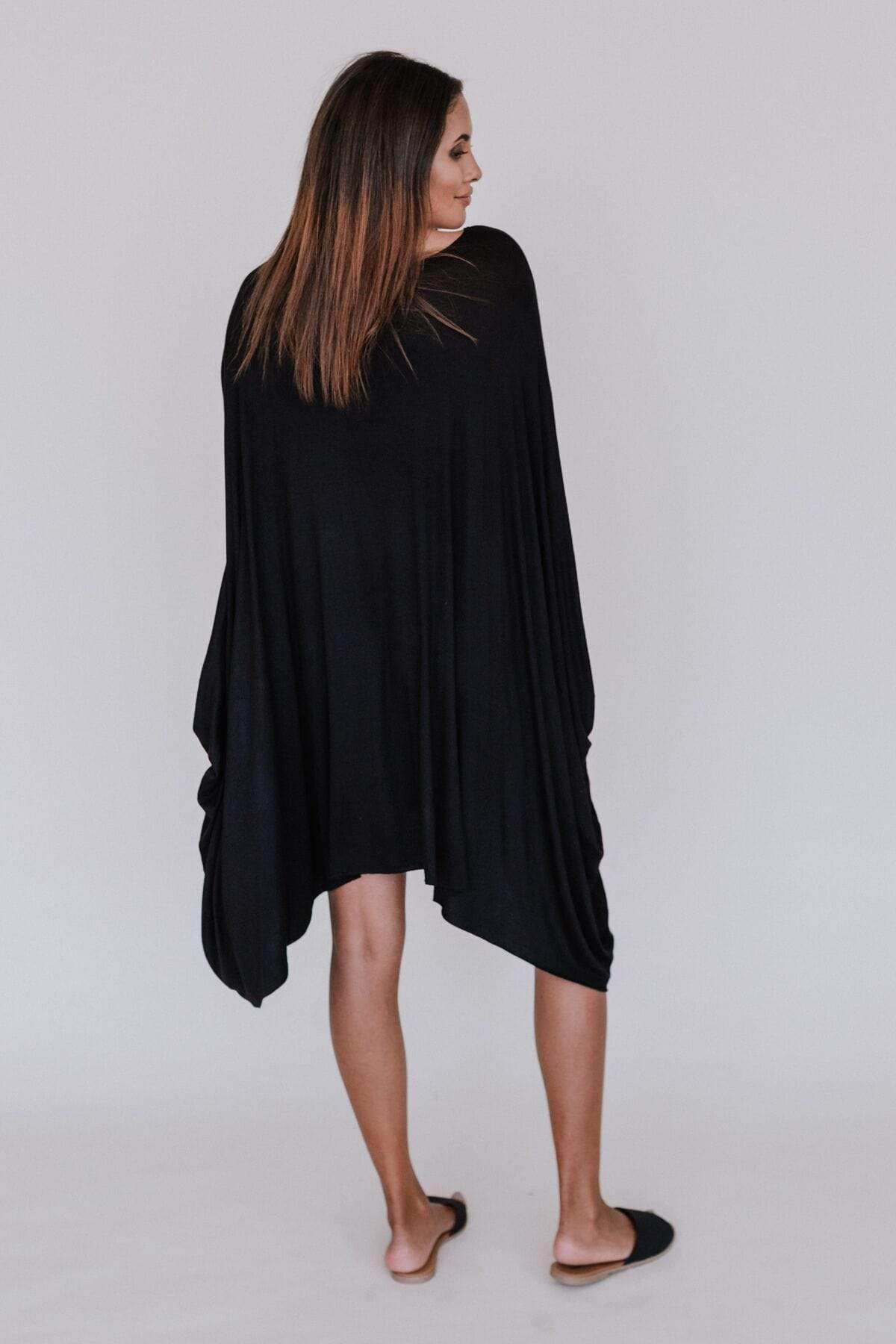 The Wren Tunic - Black: Black / OS