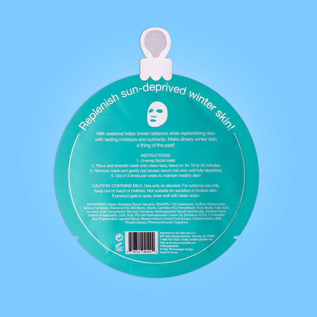 Christmas Holiday Winter Skin Assorted Facial Mask | 12Pk