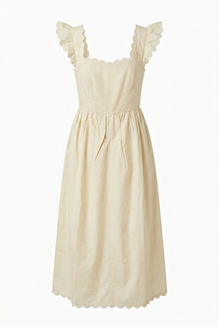 Ruffled Sleeve Sundress with RickRak