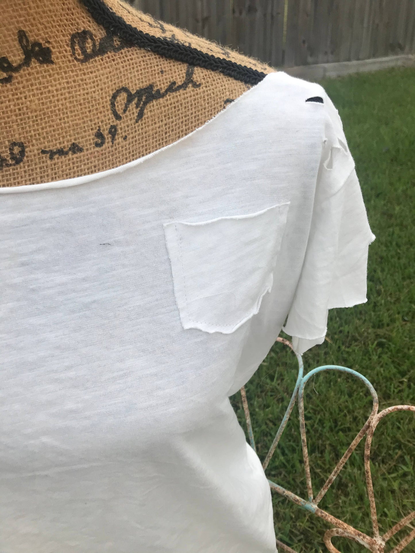 White Rag Tee: LXL
