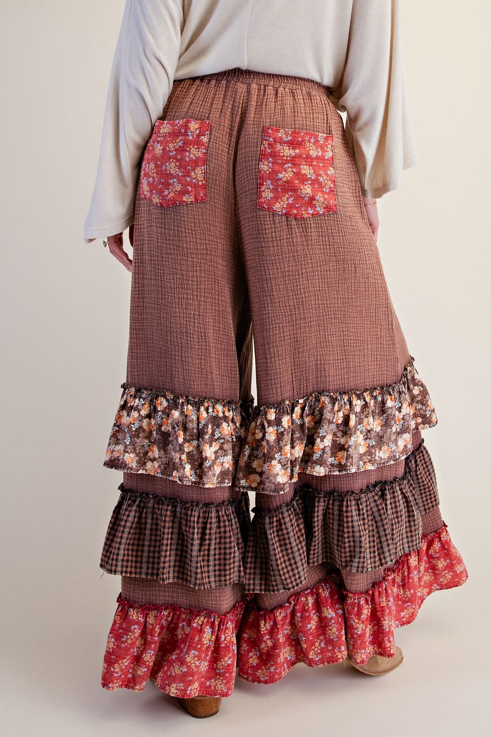 GAUZE PALAZZO PANTS