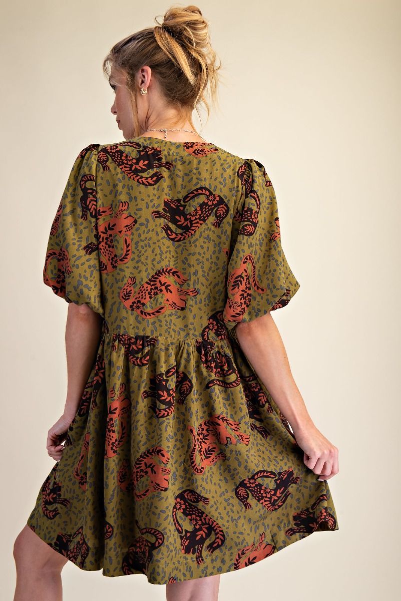 ANIMAL PRINTED DRESS