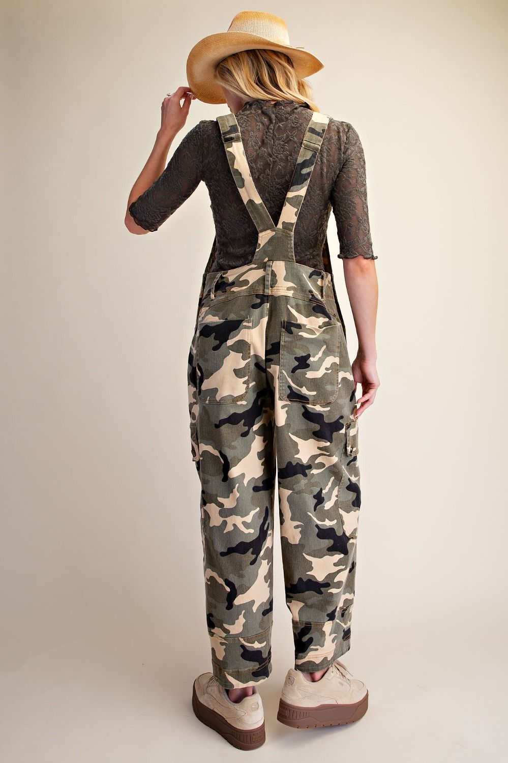 Camo Olive Overalls