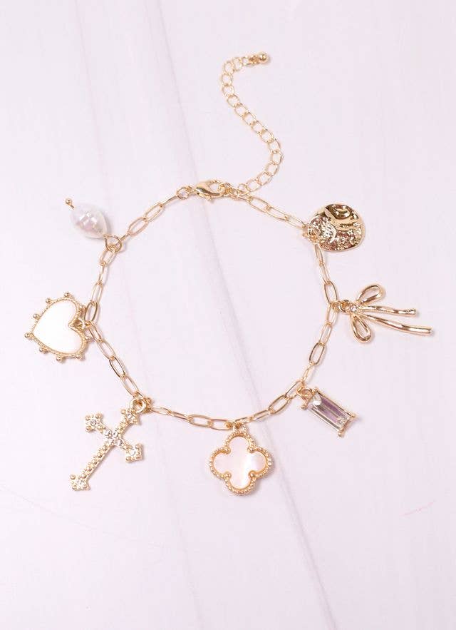 Arquette Charm Bracelet GOLD: Default
