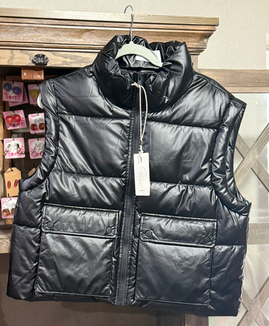 Black sleeveless puff Kancan Jacket