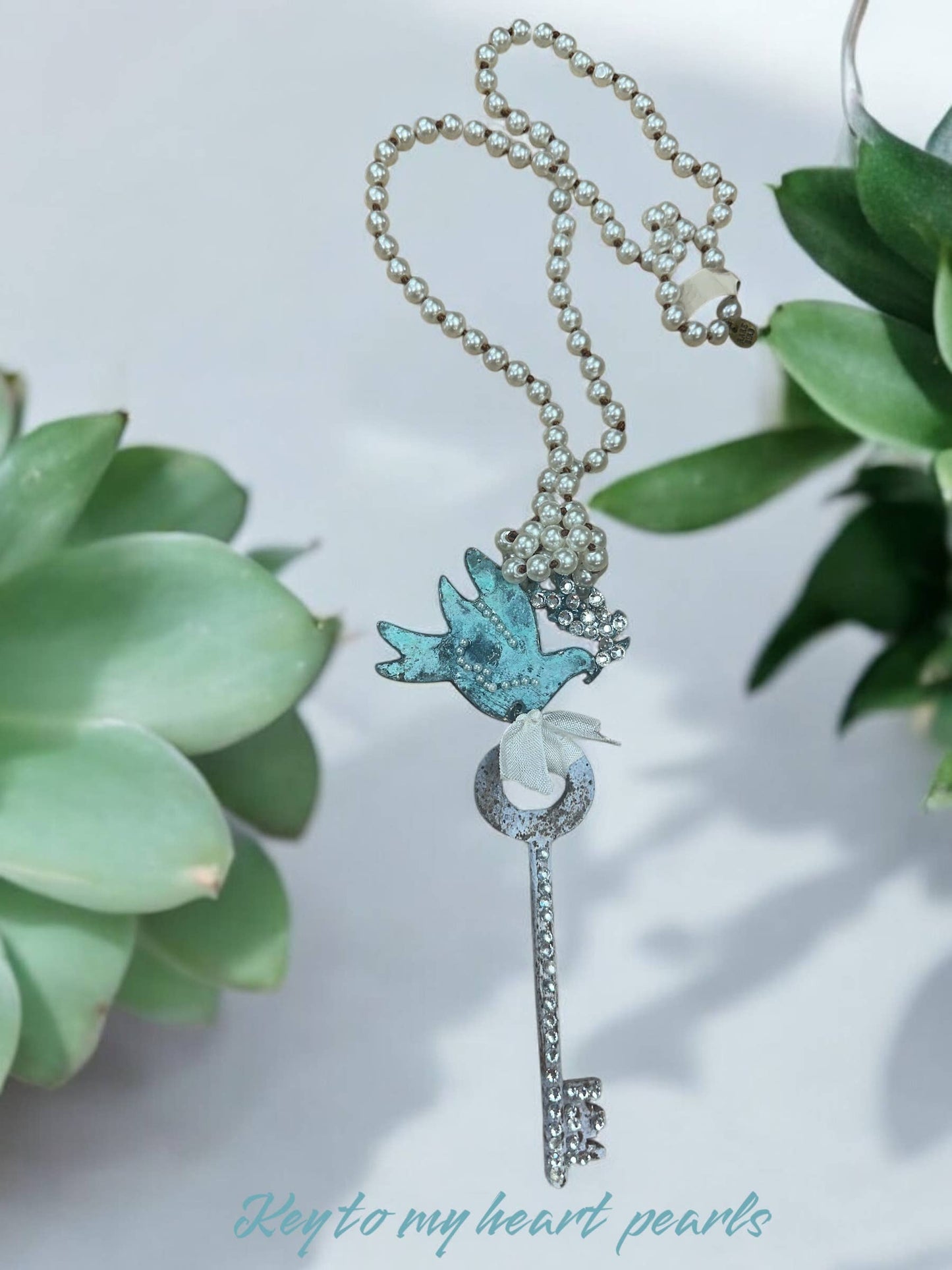 Pearls and Birds Necklace