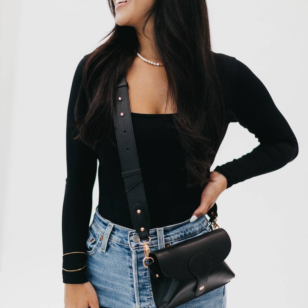 Khloe Vegan Leather Crossbody Wholesale: Brown