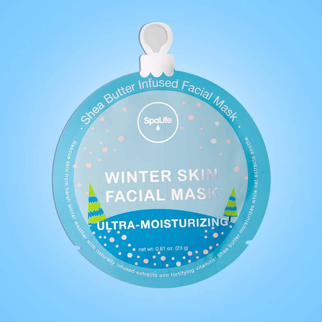 Christmas Holiday Winter Skin Assorted Facial Mask  | 12Pk