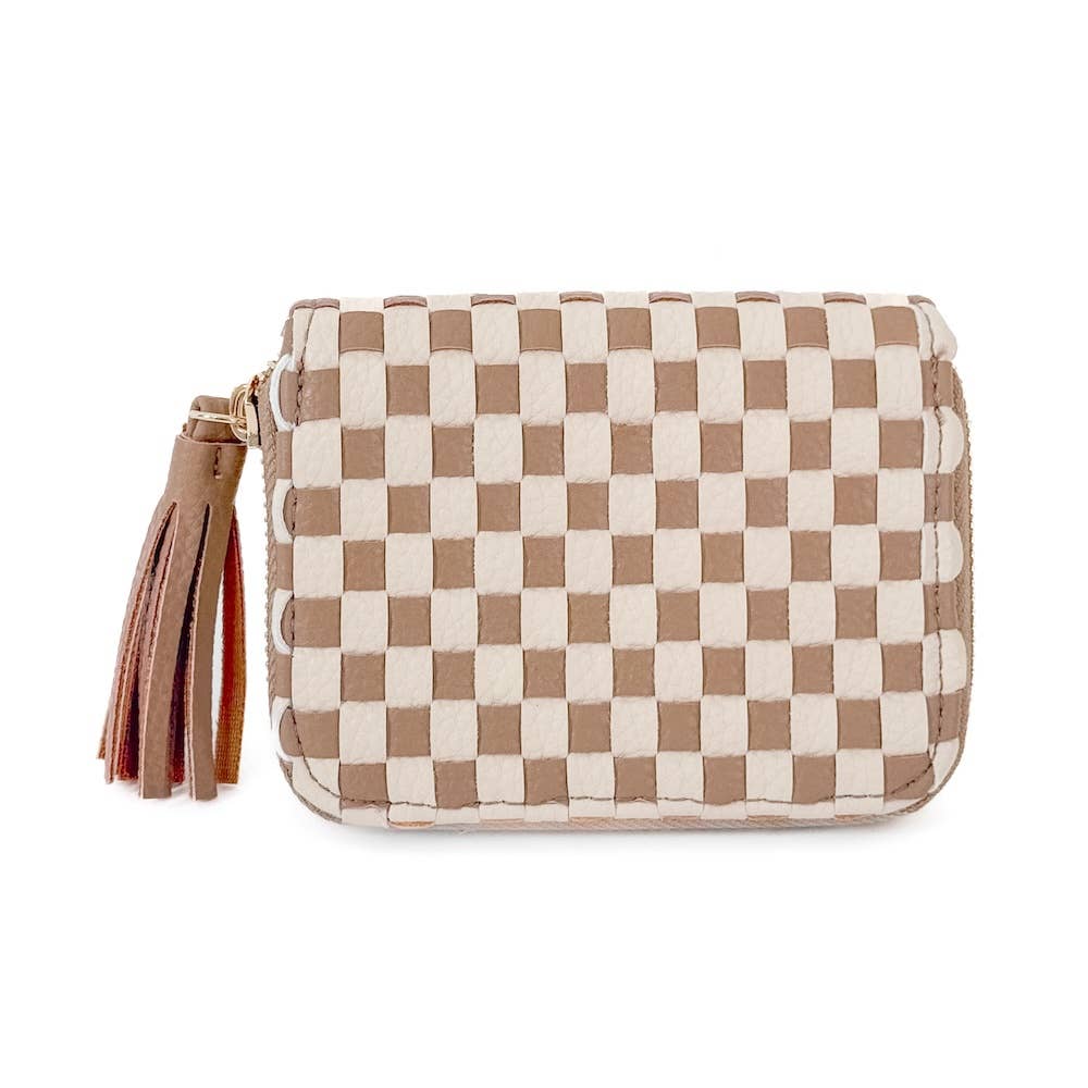 Wynona Woven Wallet: Black