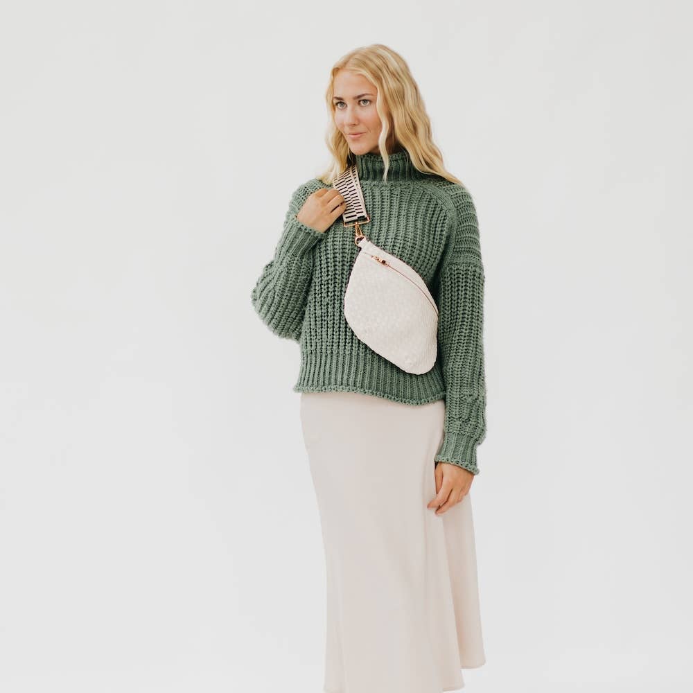 Westlyn Woven Bum Bag *NEW COLORS ADDED*: Checkered Gray