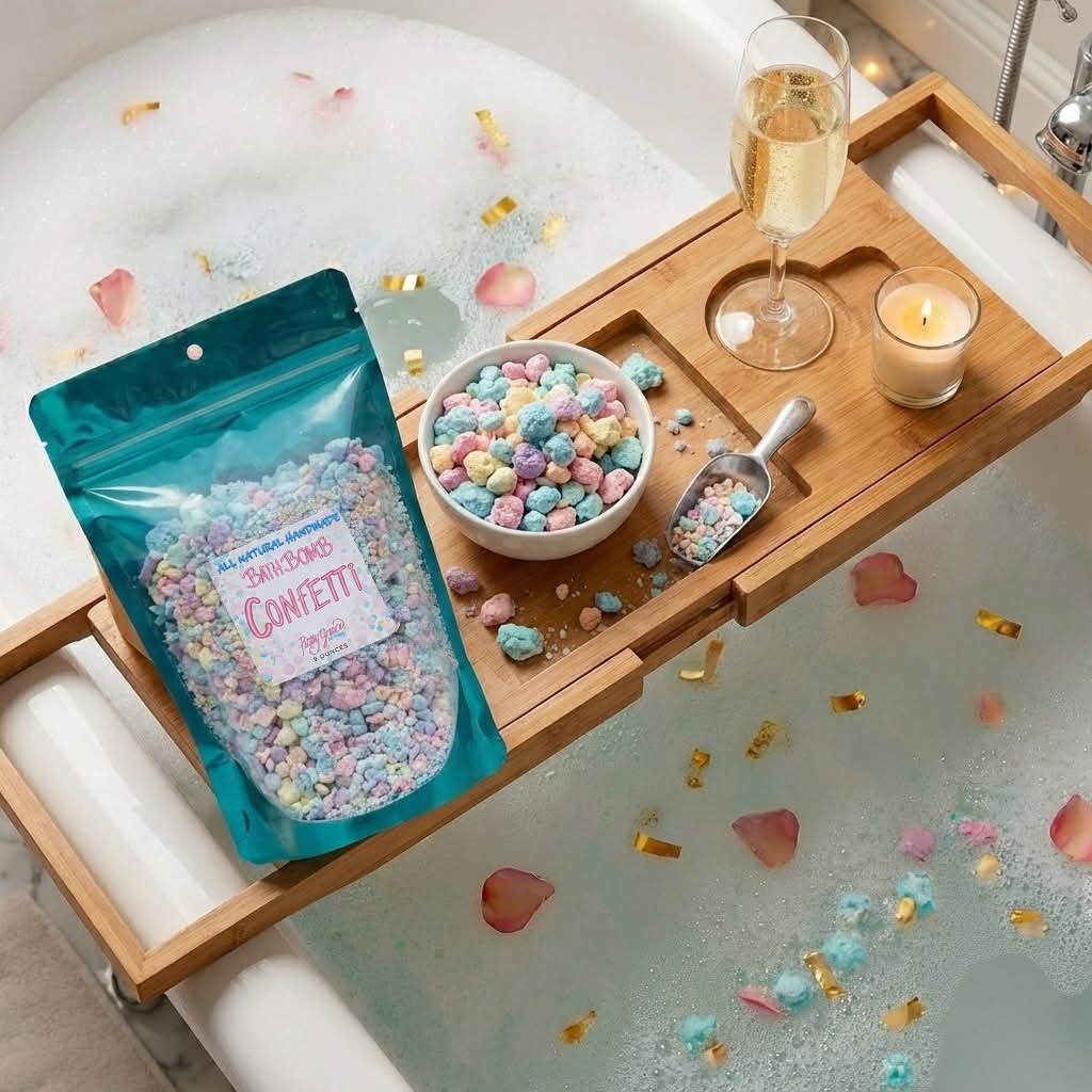 Bath Bomb Confetti – Fruity Mini Bath Bomb Pieces (½ lb)
