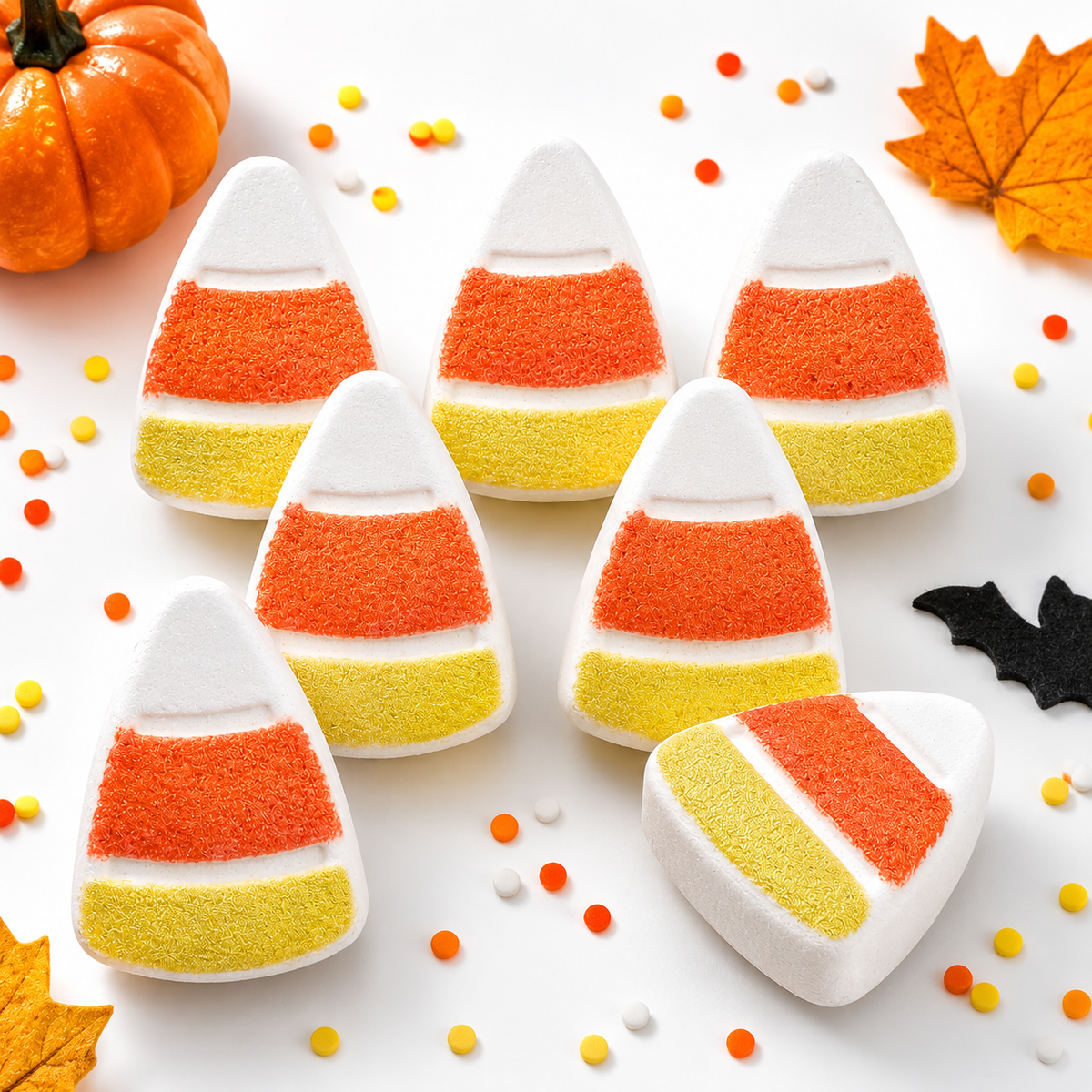 Candy Corn Bath Bombs