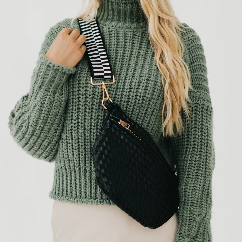 Westlyn Woven Bum Bag *NEW COLORS ADDED*: Checkered Gray