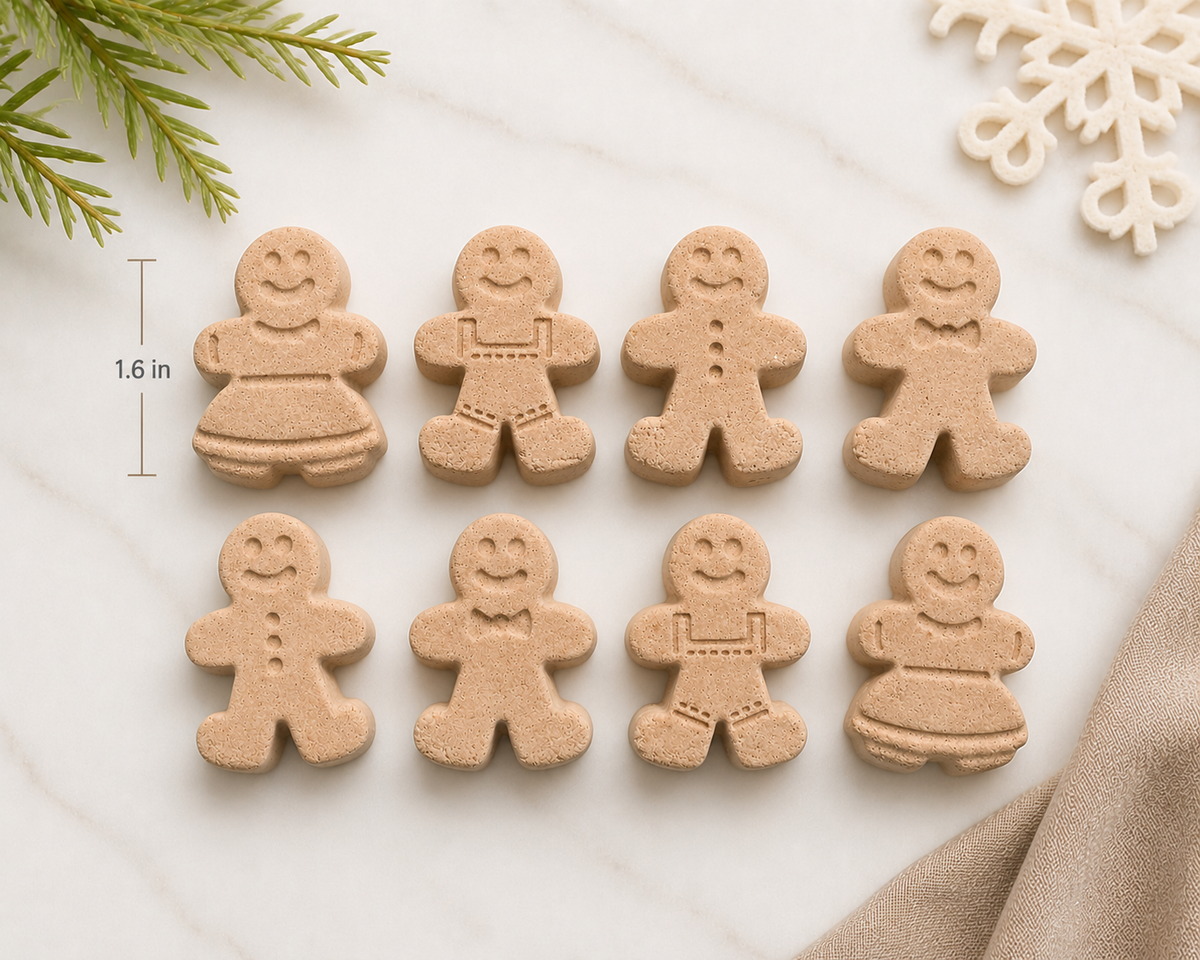 Mini Gingerbread Bath Bomb, Christmas Bath Bombs
