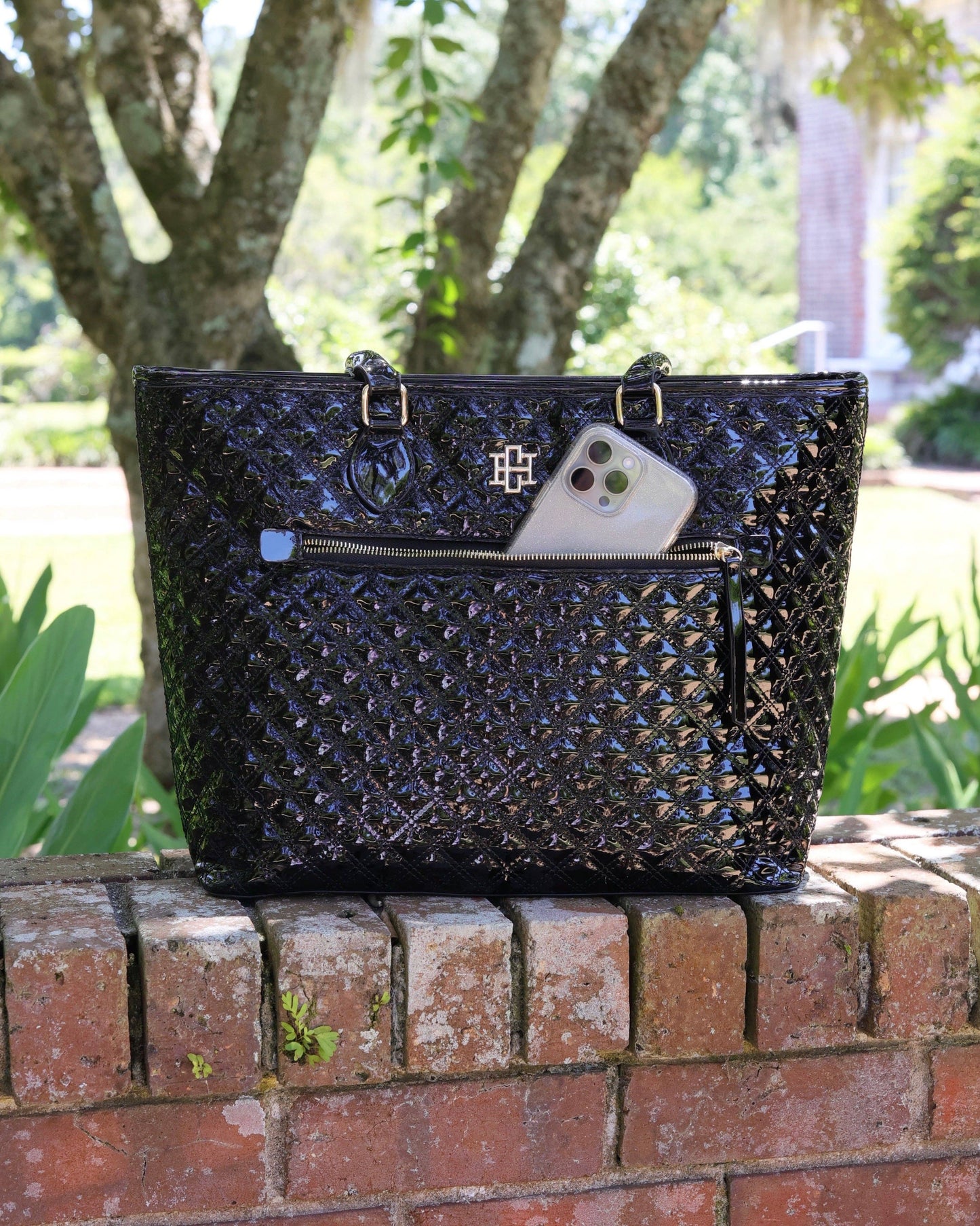 Jayden Tote Black Patent SQ: Default
