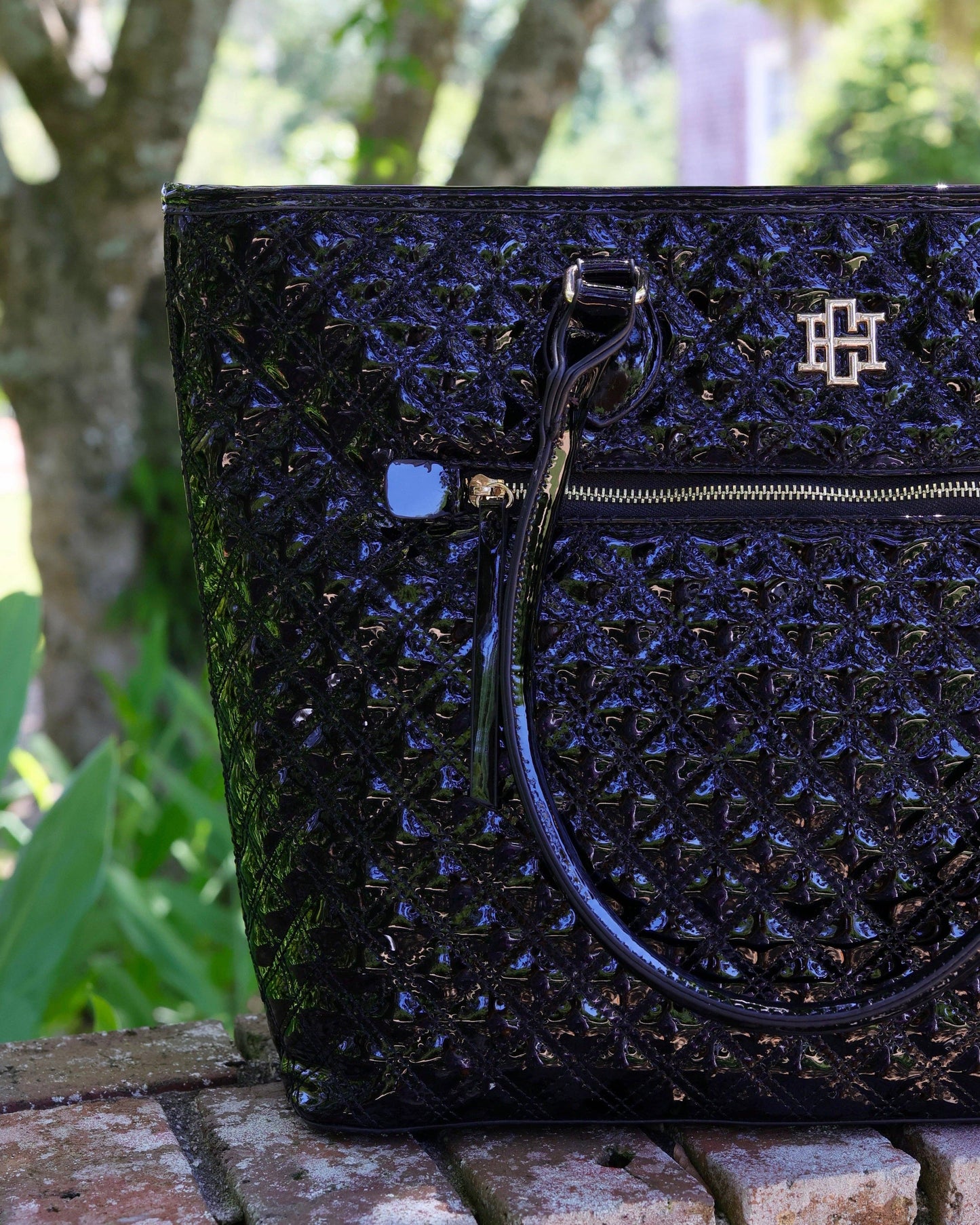 Jayden Tote Black Patent SQ: Default