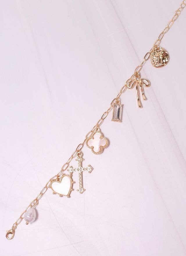Arquette Charm Bracelet GOLD: Default