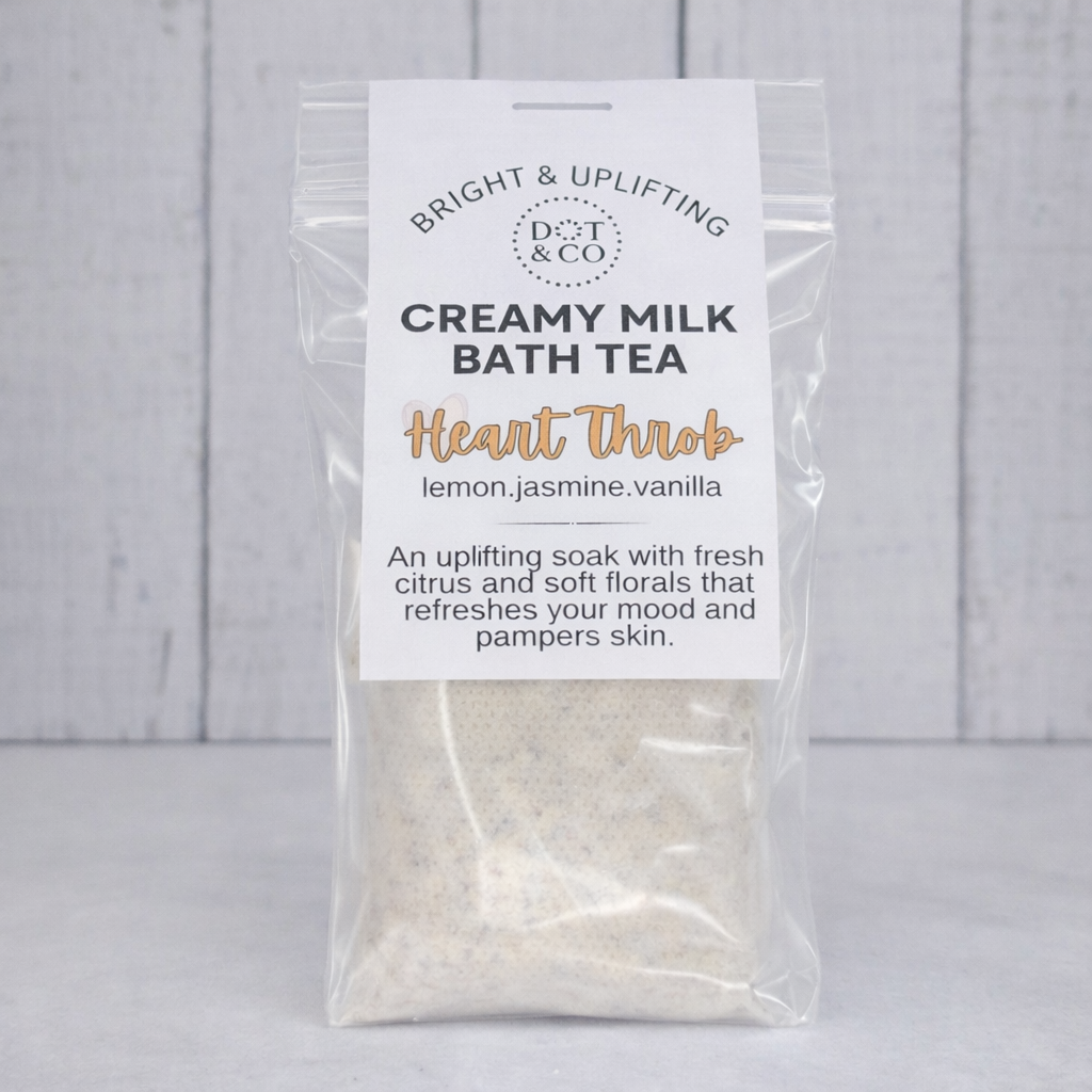 Valentine Milk Bath Tea Bags– Bath Bomb Experience, No Mess: 💜Love Letter -lavender.rose.bergamot
