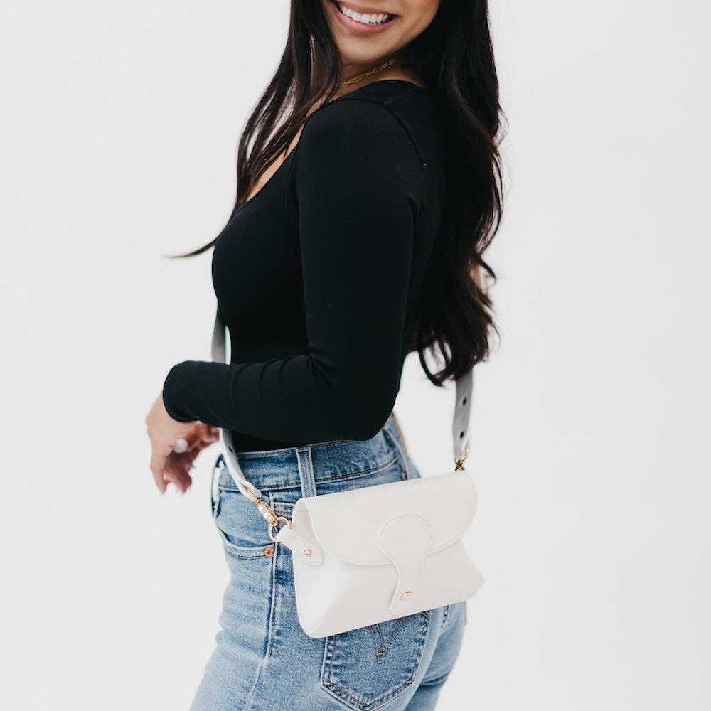Khloe Vegan Leather Crossbody Wholesale: Brown