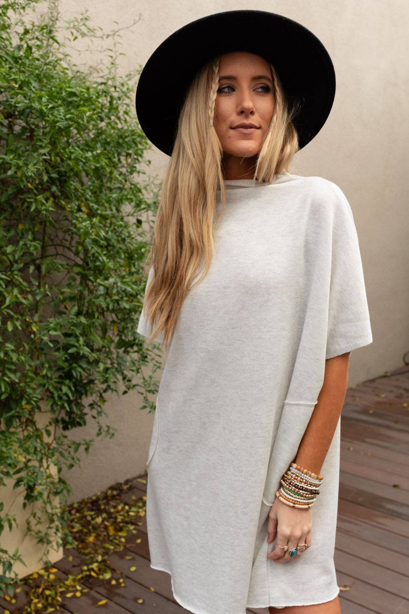 Laid Back Luxe Dress - Light Heather Gray: S