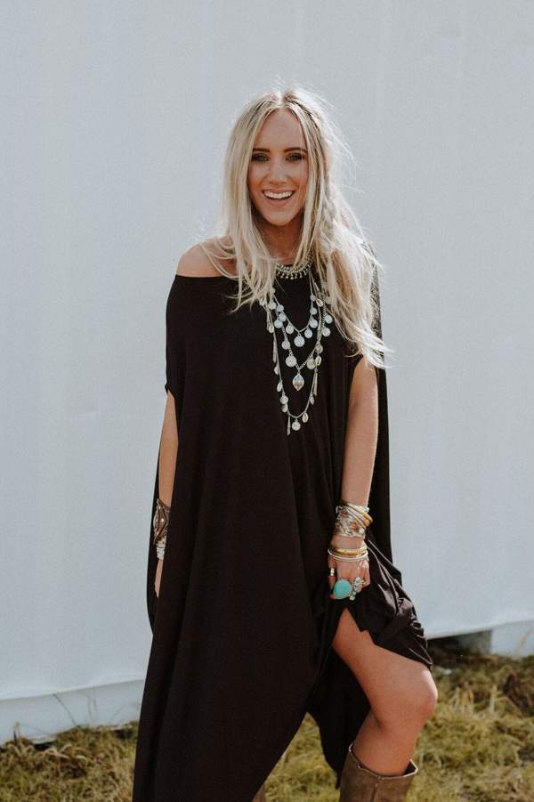 The Wren Tunic - Black: Black / OS