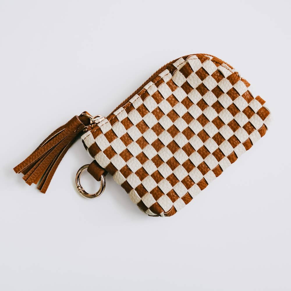 Paris Card Wallet: Pebble Brown