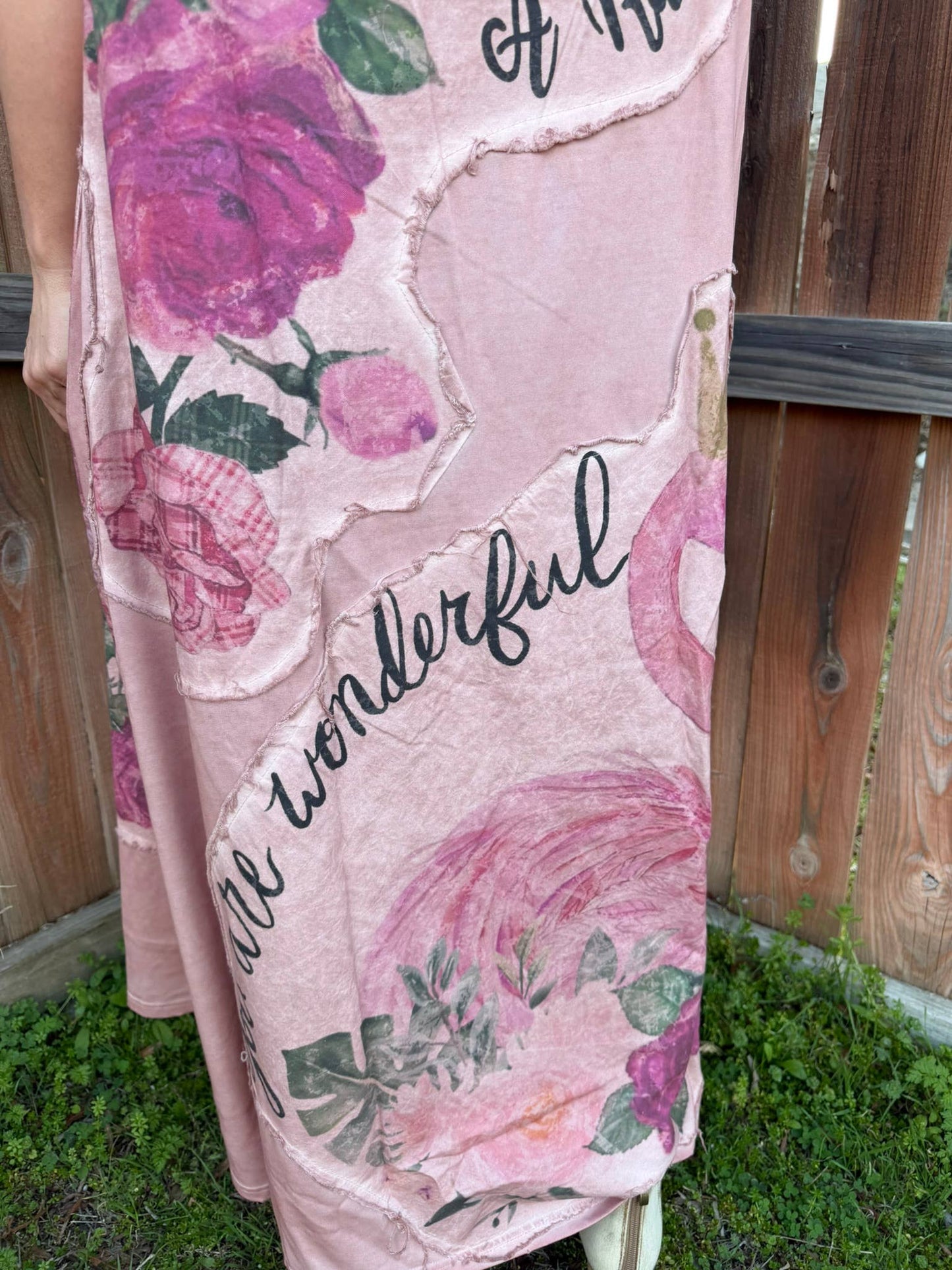 Pink Flamingo T-shirt Dress