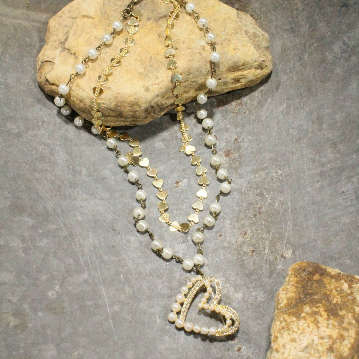 Never Enough Hearts Layered Necklace