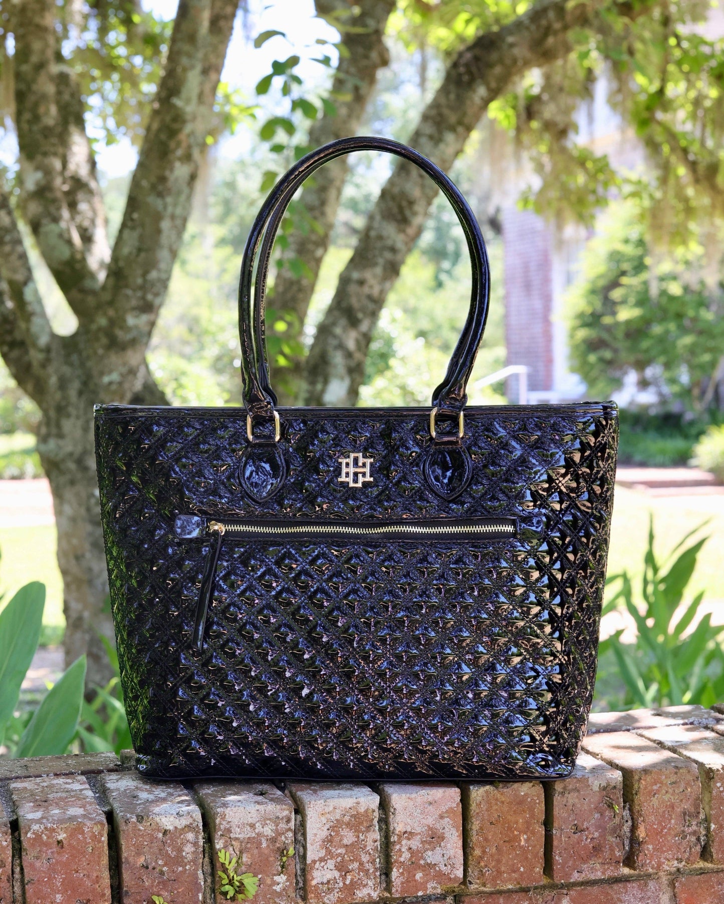 Jayden Tote Black Patent SQ: Default