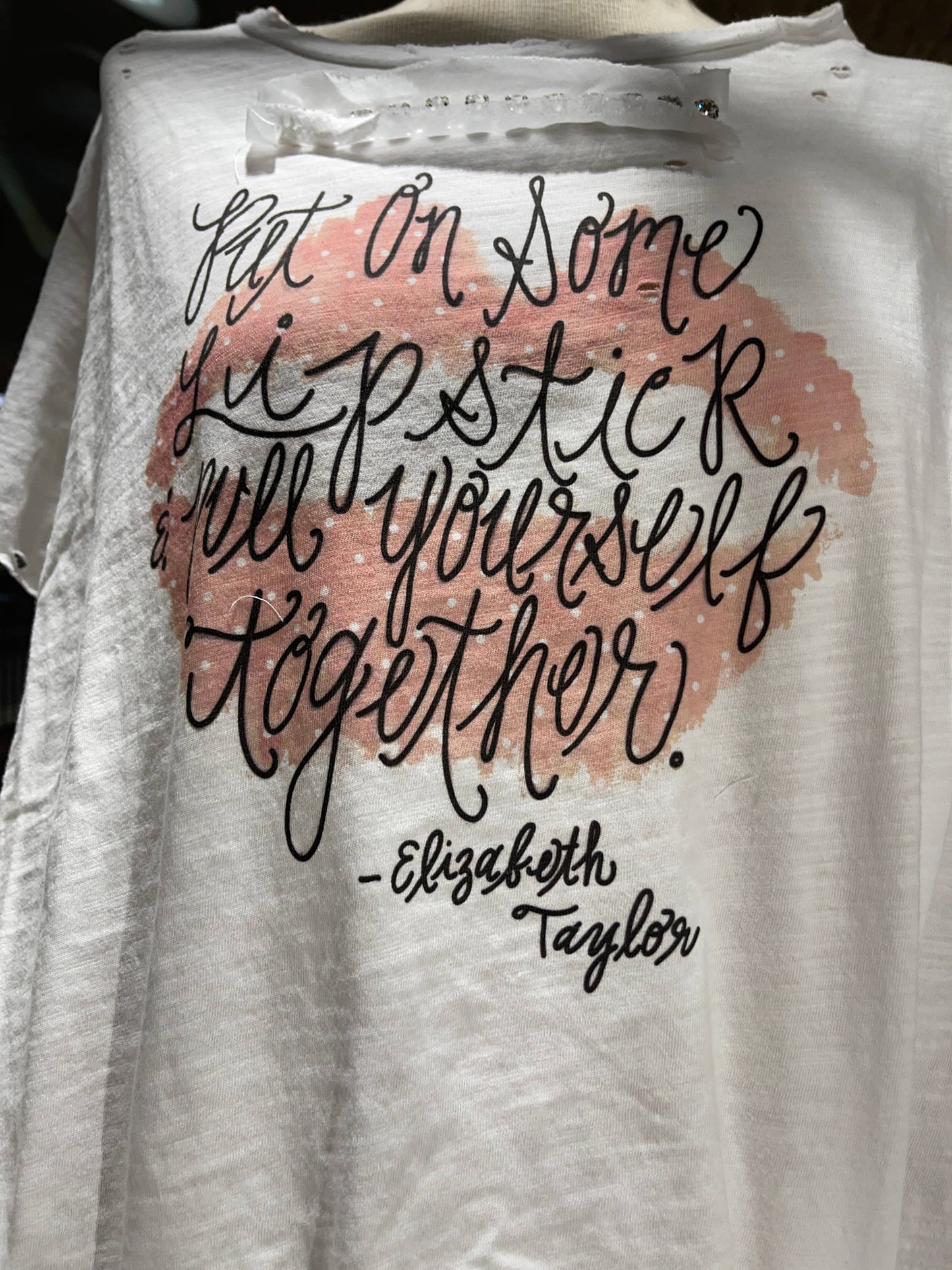 Lipstick Tattered Shirt: Sm