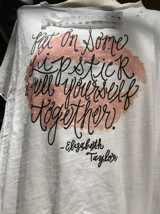 Lipstick Tattered Shirt: Sm