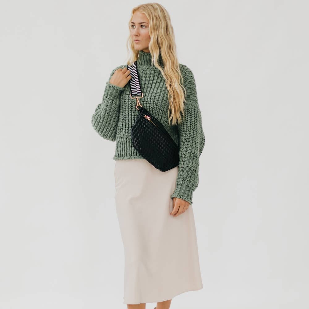 Westlyn Woven Bum Bag *NEW COLORS ADDED*: Checkered Gray