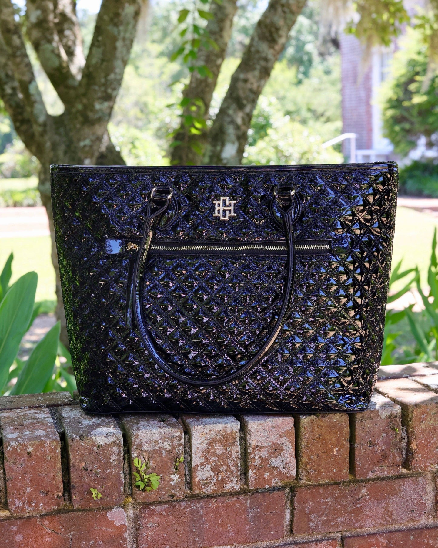 Jayden Tote Black Patent SQ: Default