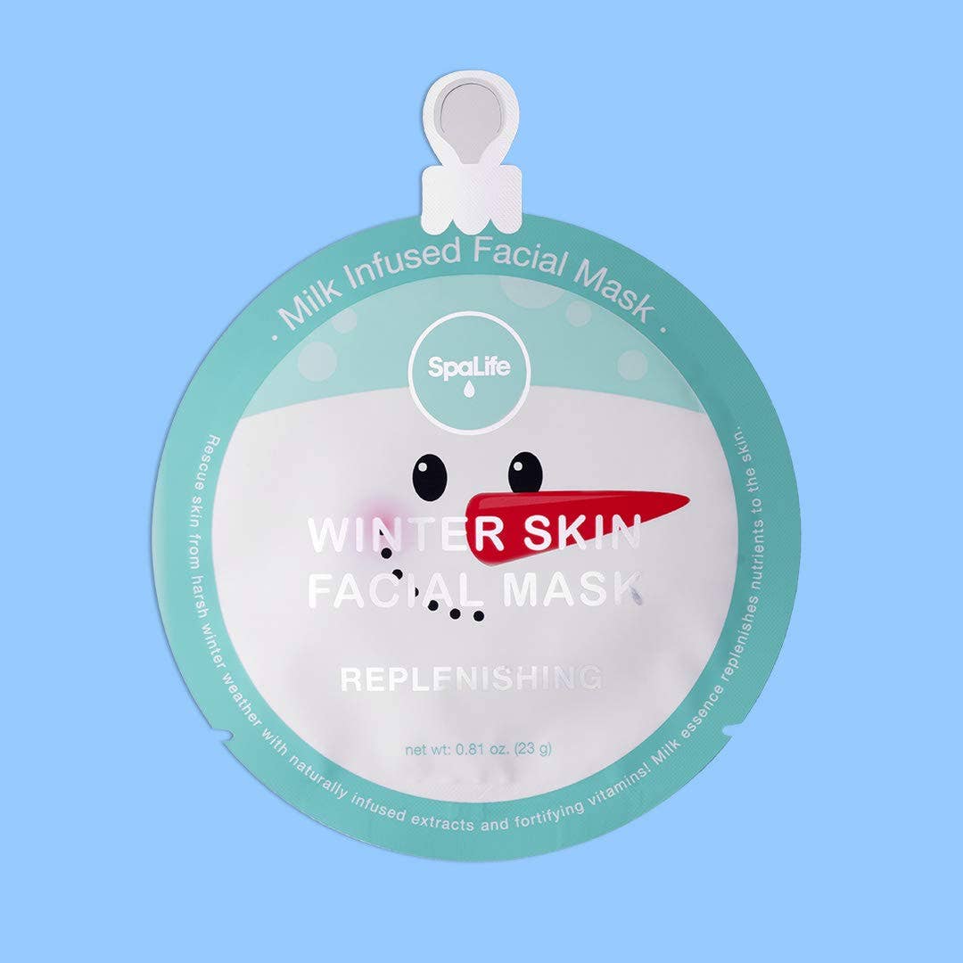 Christmas Holiday Winter Skin Assorted Facial Mask  | 12Pk