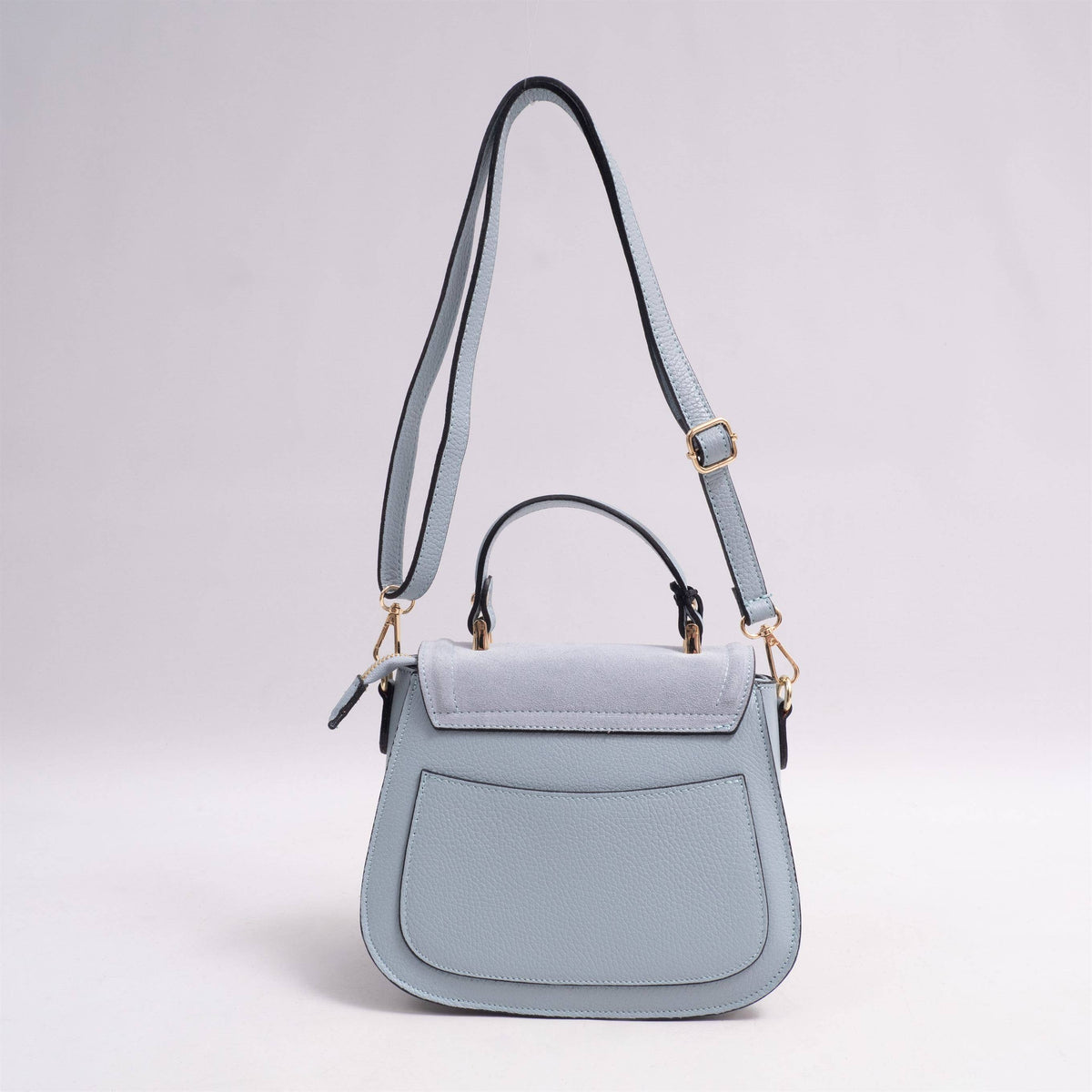 Bi-material handbag 54225239: Camel
