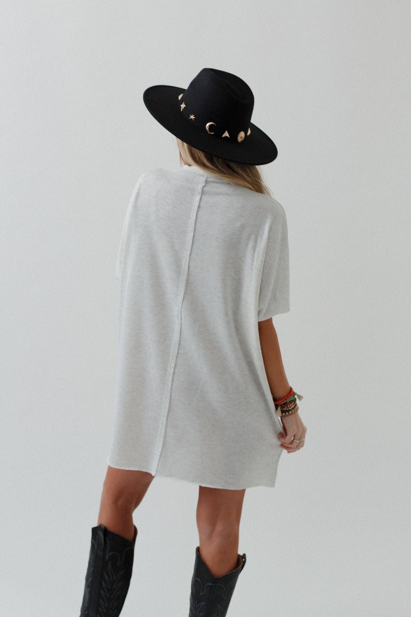 Laid Back Luxe Dress - Light Heather Gray: S
