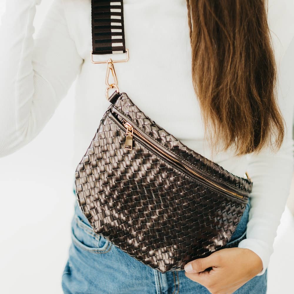 Westlyn Woven Bum Bag *NEW COLORS ADDED*: Brown
