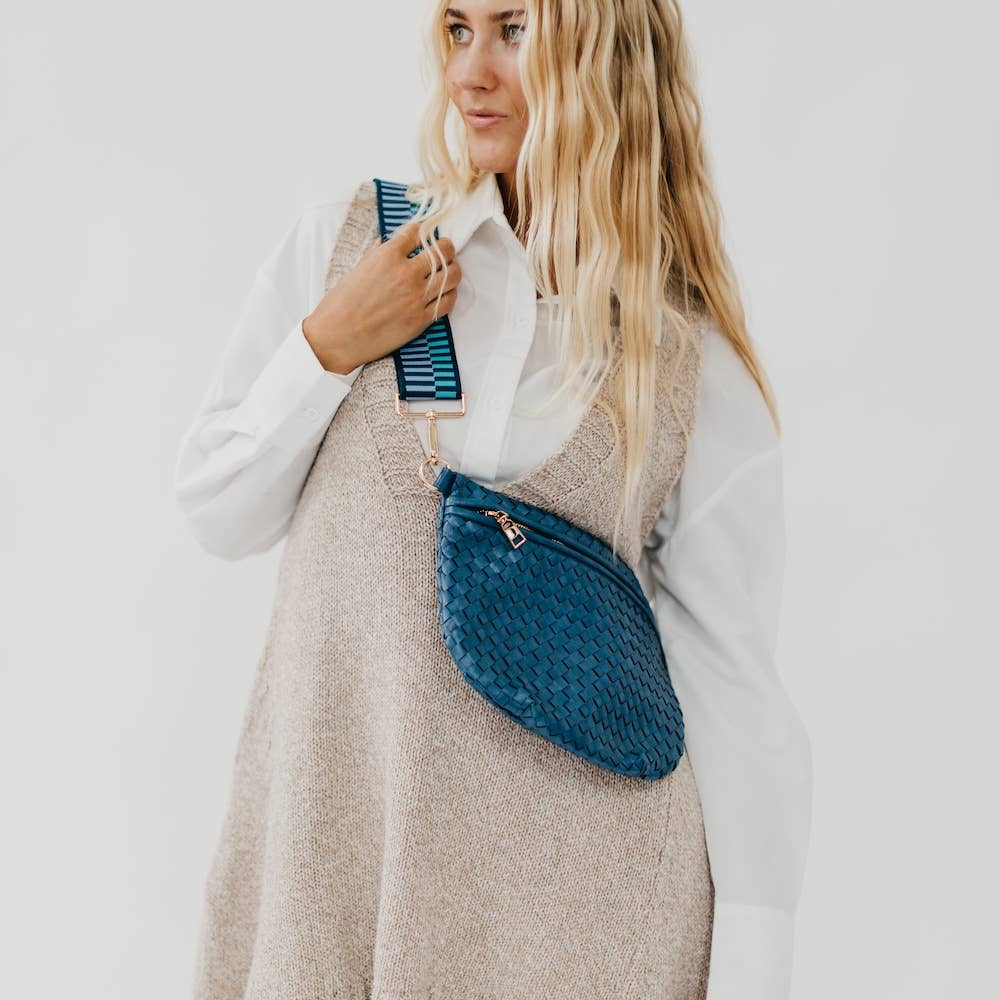 Westlyn Woven Bum Bag *NEW COLORS ADDED*: Brown