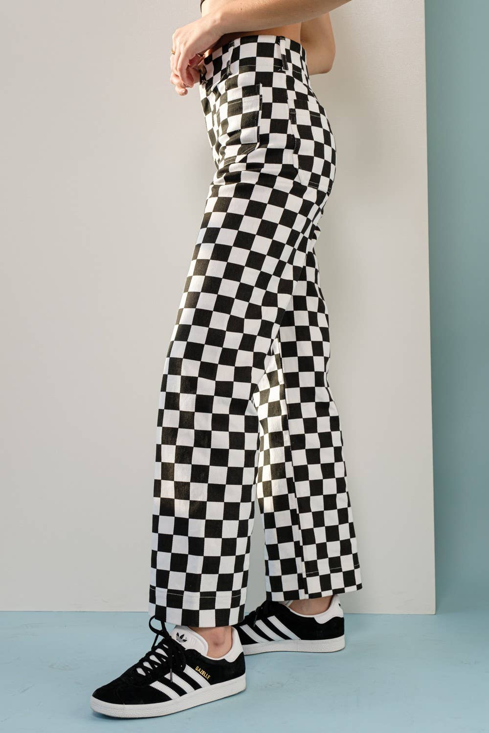 Demi Checkered Jeans