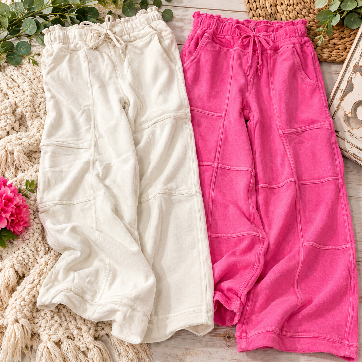 Easel Terry Cloth Pants