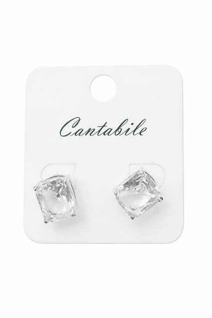Crystal Square Stud