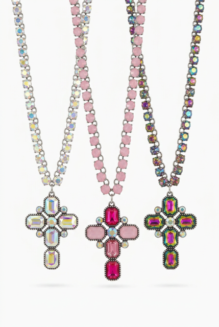 Cross Crystal Necklace