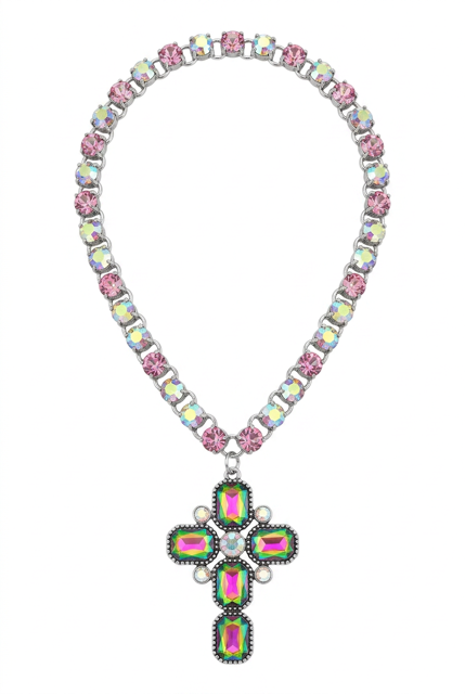 Cross Crystal Necklace