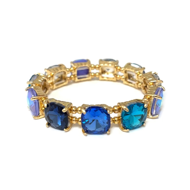 Cushion Glass Stretch Bracelet