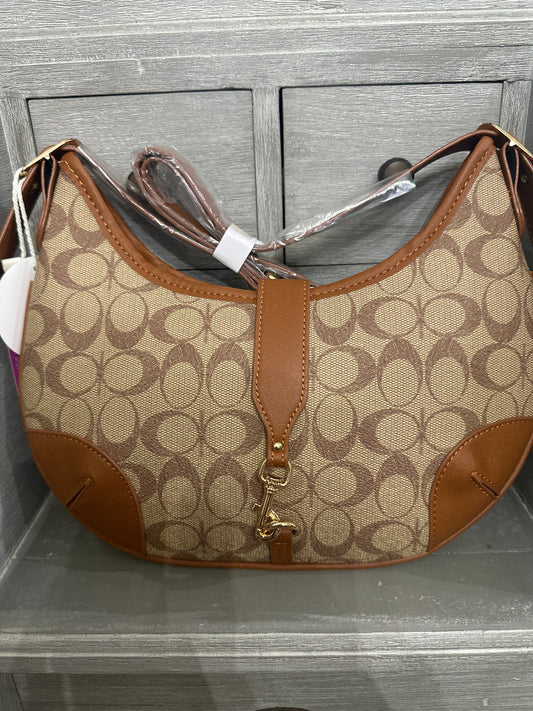 Crescent Hobo Bag Taupe