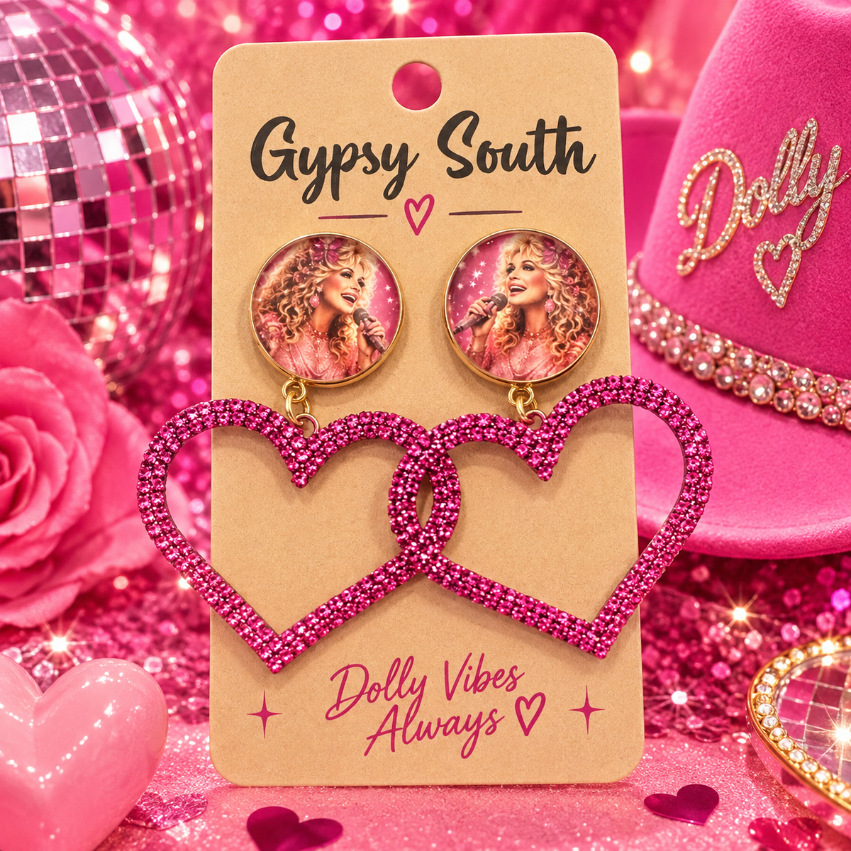 Dolly Heart Earrings