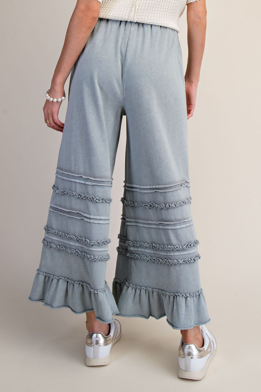 WASHED TERRY RUFFLED