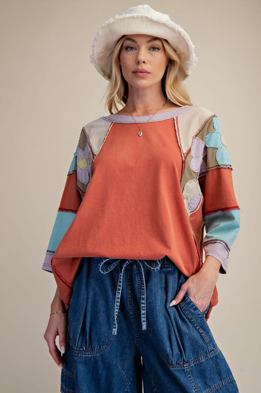 Easel Patch Detailing Washed Top Rust